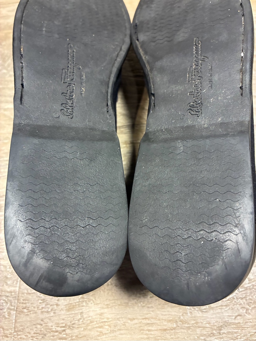 Salvatore Ferragamo Sport VTG Leather Canvas Loafers - Picture 6 of 12